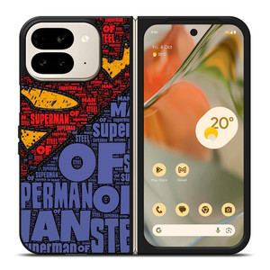 SUPERMAN LOGO ART WALL Google Pixel 9 Pro Fold Case