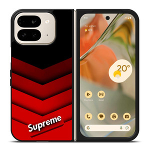 SUPREME RED PATTERN Google Pixel 9 Pro Fold Case