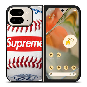 SUPREME X RAWLINGS BASEBALL Google Pixel 9 Pro Fold Case