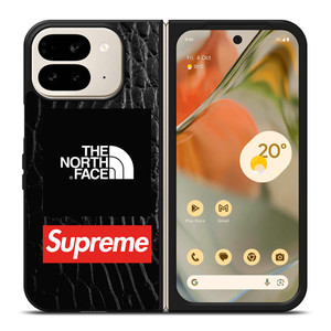 SUPREME X THE NORTH FACE LEATHER Google Pixel 9 Pro Fold Case