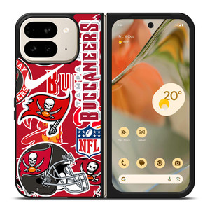 TAMPA BAY BUCCANEERS NFL STICKER BOMB Google Pixel 9 Pro Fold Case