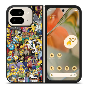 THE SIMPSONS ALL COLLAGE Google Pixel 9 Pro Fold Case THE SIMPSONS ALL COLLAGE Google Pixel 9 Pro Fold Case