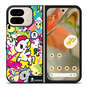 TOKIDOKI UNICORN COLLAGE 2 Google Pixel 9 Pro Fold Case TOKIDOKI UNICORN COLLAGE 2 Google Pixel 9 Pro Fold Case