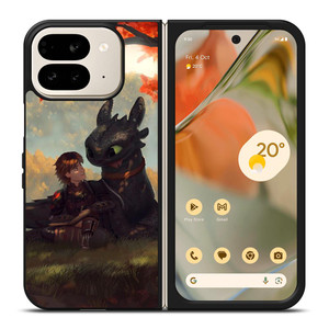TOOTHLESS AND HICCUP ART Google Pixel 9 Pro Fold Case