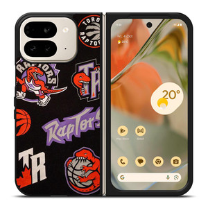 TORONTO RAPTORS LOGO COLLAGE Google Pixel 9 Pro Fold Case