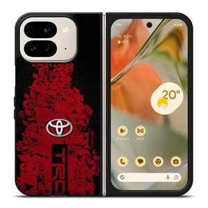 TOYOTA TRD RED CARBON LOGO Google Pixel 9 Pro Fold Case