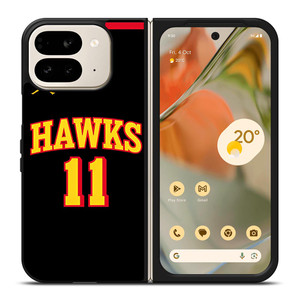 TRAE YOUNG ATLANTA HAWKS BLACK Google Pixel 9 Pro Fold Case