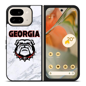 UGA GEORGIA BULLDOGS MARBLE LOGO Google Pixel 9 Pro Fold Case