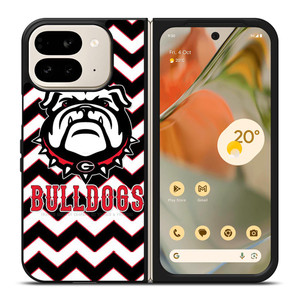 UGA GEORGIA BULLDOGS STRIPE LOGO Google Pixel 9 Pro Fold Case