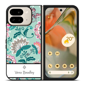 VERA BRADLEY MINT FLOWER Google Pixel 9 Pro Fold Case VERA BRADLEY MINT FLOWER Google Pixel 9 Pro Fold Case