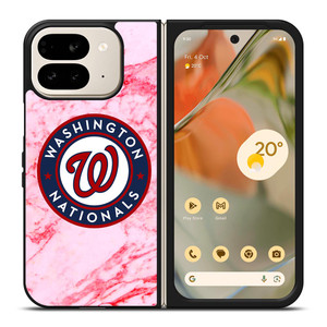 WASHINGTON NATIONALS PINK MARBLE Google Pixel 9 Pro Fold Case