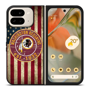 WASHINGTON REDSKINS AMERICAN FLAG Google Pixel 9 Pro Fold Case