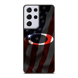 OAKLEY AMERICAN FLAG LOGO EMBOSS Samsung Galaxy S21 Ultra Case