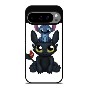 TOOTHLESS AND STITCH CARTOON Google Pixel 9 Pro XL Case