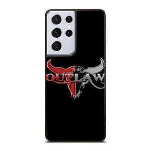 OUTLAW LOGO RED SILVER METAL Samsung Galaxy S21 Ultra Case OUTLAW LOGO RED SILVER METAL Samsung Galaxy S21 Ultra Case
