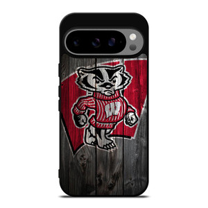 WISCONSIN BADGER WOODEN LOGO Google Pixel 9 Pro XL Case