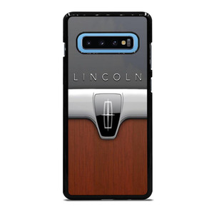 LINCOLN MOTOR WOODEN CHROME LOGO Samsung Galaxy S10 Plus Case