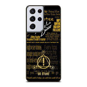 PANIC AT THE DISCO LOGO GOLD Samsung Galaxy S21 Ultra Case PANIC AT THE DISCO LOGO GOLD Samsung Galaxy S21 Ultra Case