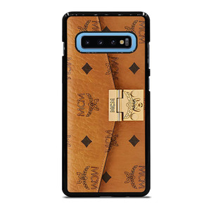 MCM WORLD WIDE BROWN LEATHER Samsung Galaxy S10 Plus Case MCM WORLD WIDE BROWN LEATHER Samsung Galaxy S10 Plus Case