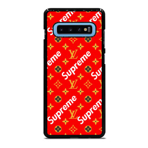 NEW SUPREME RED GOLD PATTERN Samsung Galaxy S10 Plus Case NEW SUPREME RED GOLD PATTERN Samsung Galaxy S10 Plus Case