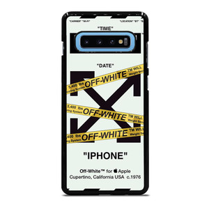 OFF WHITE YELLOW STRIPES Samsung Galaxy S10 Plus Case