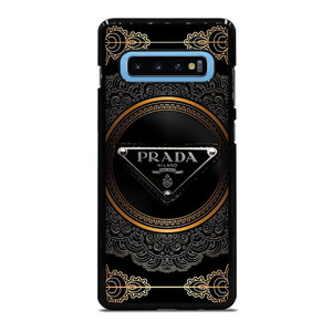 PRADA MILANO BLACK GOLD Samsung Galaxy S10 Plus Case PRADA MILANO BLACK GOLD Samsung Galaxy S10 Plus Case