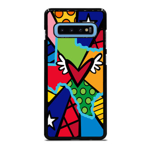 ROMERO BRITTO POP TEXAS MAP Samsung Galaxy S10 Plus Case ROMERO BRITTO POP TEXAS MAP Samsung Galaxy S10 Plus Case