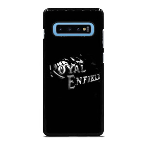 ROYAL ENFIELD BLACK TANK METAL LOGO Samsung Galaxy S10 Plus Case ROYAL ENFIELD BLACK TANK METAL LOGO Samsung Galaxy S10 Plus Case