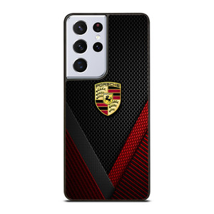 PORSCHE LOGO CARBON Samsung Galaxy S21 Ultra Case PORSCHE LOGO CARBON Samsung Galaxy S21 Ultra Case