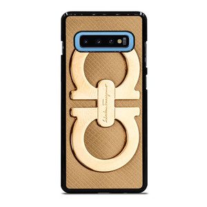 SALVATORE FERRAGAMO GOLD LOGO Samsung Galaxy S10 Plus Case SALVATORE FERRAGAMO GOLD LOGO Samsung Galaxy S10 Plus Case