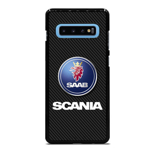 SCANIA TRUCK SAAB CARBON LOGO Samsung Galaxy S10 Plus Case SCANIA TRUCK SAAB CARBON LOGO Samsung Galaxy S10 Plus Case