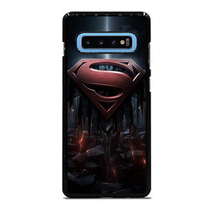SUPERMAN DARK LOGO ICON Samsung Galaxy S10 Plus Case SUPERMAN DARK LOGO ICON Samsung Galaxy S10 Plus Case