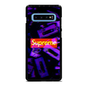 SUPREME PURPLE CASSETTE GLITCH Samsung Galaxy S10 Plus Case SUPREME PURPLE CASSETTE GLITCH Samsung Galaxy S10 Plus Case