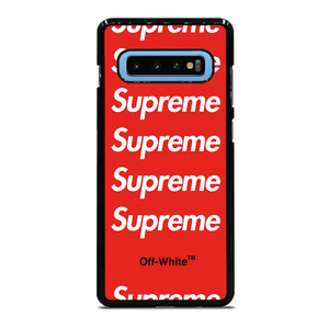 SUPREME RED OFF WHITE Samsung Galaxy S10 Plus Case SUPREME RED OFF WHITE Samsung Galaxy S10 Plus Case