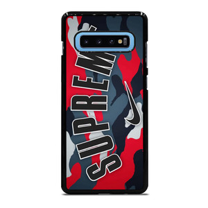 SUPREME X NIKE RED CAMO Samsung Galaxy S10 Plus Case SUPREME X NIKE RED CAMO Samsung Galaxy S10 Plus Case