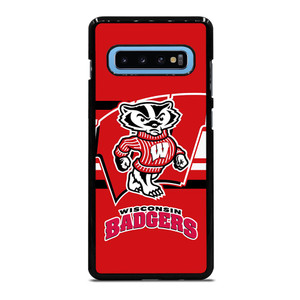 WISCONSIN BADGER SYMBOL Samsung Galaxy S10 Plus Case WISCONSIN BADGER SYMBOL Samsung Galaxy S10 Plus Case