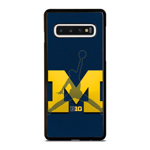 MICHIGAN WOLVERINES AIR JORDAN Samsung Galaxy S10 Case MICHIGAN WOLVERINES AIR JORDAN Samsung Galaxy S10 Case