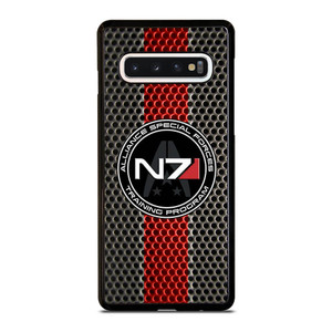 N7 MASS EFFECT PLATE LOGO Samsung Galaxy S10 Case