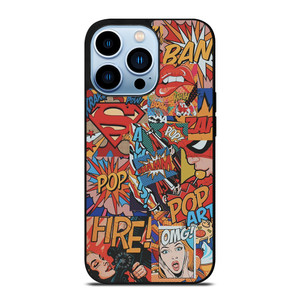 SUPERMAN POP ART COMIC iPhone 13 Pro Max Case