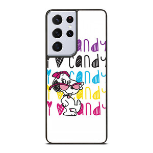 SNOOPY I LOVE CANDY Samsung Galaxy S21 Ultra Case
