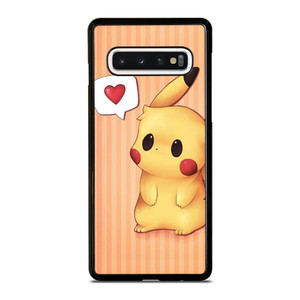 PIKACHU POKEMON LOVE SIGN Samsung Galaxy S10 Case PIKACHU POKEMON LOVE SIGN Samsung Galaxy S10 Case