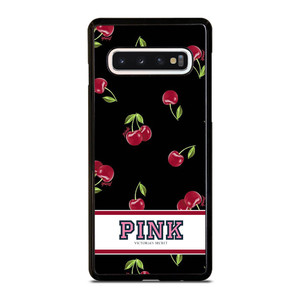PINK VICTORIA'S SECRET CHERRY Samsung Galaxy S10 Case PINK VICTORIA'S SECRET CHERRY Samsung Galaxy S10 Case