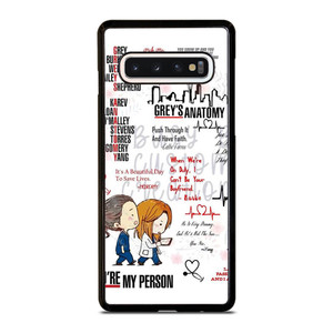 QUOTES OF GREY'S ANATOMY Samsung Galaxy S10 Case