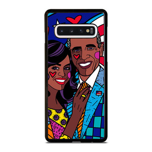 ROMERO BRITTO BARACK OBAMA Samsung Galaxy S10 Case ROMERO BRITTO BARACK OBAMA Samsung Galaxy S10 Case