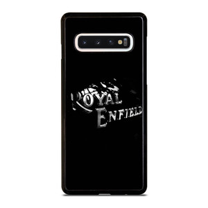 ROYAL ENFIELD BLACK TANK METAL LOGO Samsung Galaxy S10 Case