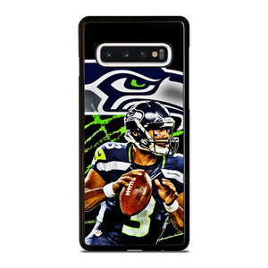 RUSSELL WILSON SEATTLE SEAHAWKS ART Samsung Galaxy S10 Case