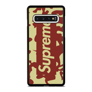 SUPREME RED CREAM LOGO Samsung Galaxy S10 Case SUPREME RED CREAM LOGO Samsung Galaxy S10 Case