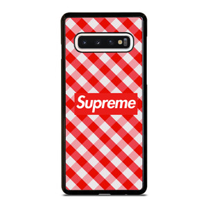 SUPREME RED GINGHAM Samsung Galaxy S10 Case SUPREME RED GINGHAM Samsung Galaxy S10 Case