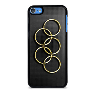 OLYMPIC RINGS GOLD CARBON iPod Touch 7 Case OLYMPIC RINGS GOLD CARBON iPod Touch 7 Case