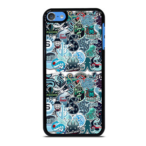 SEATTLE KRAKEN OCTOPUS COLLAGE iPod Touch 7 Case